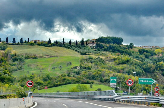 Autostrada A24 or Strada dei Parchi a highway located in the regions of Lazio and Abruzzo in Italy. This highway is also part of the E80 European route.