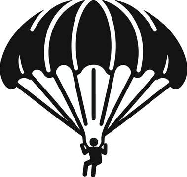 recommend clip art: Stick Figure Parachute Icon