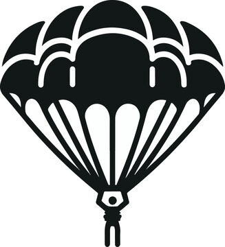 Stick Figure Parachute Icon