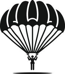 Stick Figure Parachute Icon