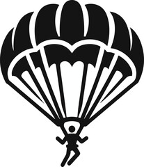 Stick Figure Parachute Icon