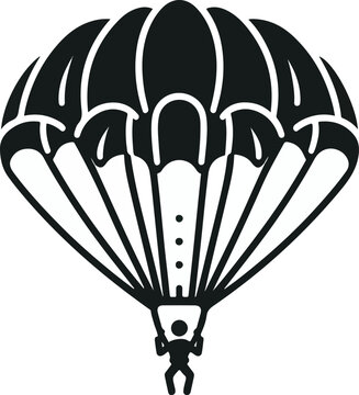 recommend clip art: Stick Figure Parachute Icon