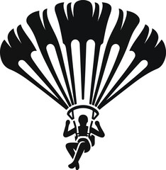 Stick Figure Parachute Icon