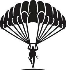 Stick Figure Parachute Icon