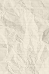 Crumpled Texture of Old Paper Background