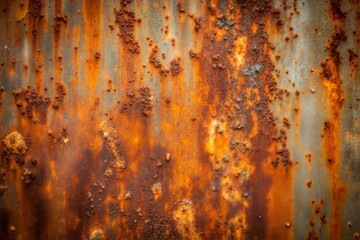 Naklejka premium Close-up of rusty metal surface with varied texture
