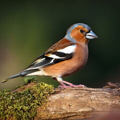 Fototapeta premium Eurasian chaffinch, male, AI generated