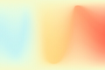 Gradient Abstract noise Texture background. Yellow, blue and orange colors. Blending, mix. Blur effect, defocused. Smooth transition of shades backdrop. Wallpaper . Presentation cover. Illustration