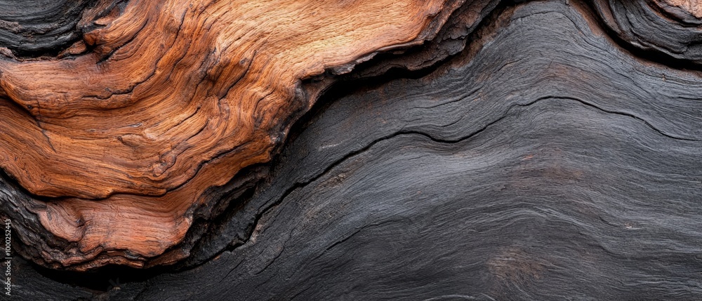 Canvas Prints  A tight shot of a weathered piece of wood resembling driftwood