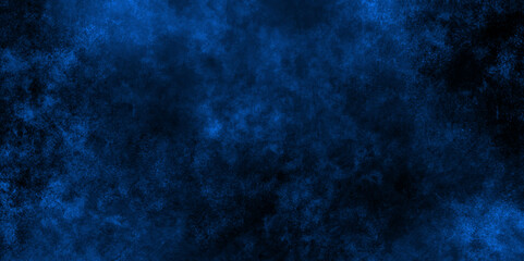 Abstract blue wall grunge background. Nebules blue texture decorative Venetian stucco for backgrounds. deep shiny blue and black dreamlike abstract fantasy under water background. dark blue concrete .