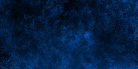 Abstract blue wall grunge background. Nebules blue texture decorative Venetian stucco for backgrounds. deep shiny blue and black dreamlike abstract fantasy under water background. dark blue concrete .
