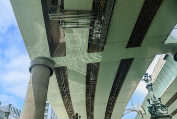 首都高速道路、高架下、東京日本橋