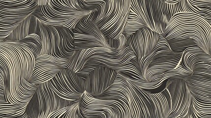 "Sleek Symmetry: A Seamless Geometric Pattern of Line Figures"