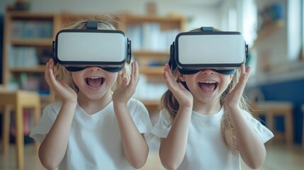 Children Experiencing Virtual Reality: children