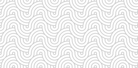 Overlapping Pattern Minimal diamond geometric transparent waves spiral and abstract circle wave line. seamless tiles stripe geometric create retro traditional fabric pattern white background.