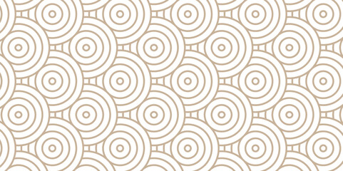 Overlapping Pattern Minimal diamond geometric transparent waves spiral and abstract circle wave line. seamless brown tiles tile stripe create retro square line backdrop pattern white background.