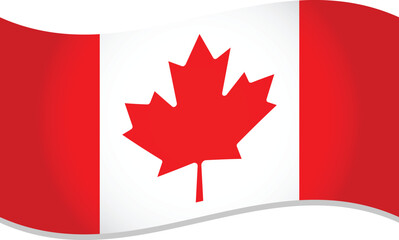 Canada Flag Waving Vector