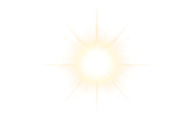 Sunlight Glow Effects On A transparent Background