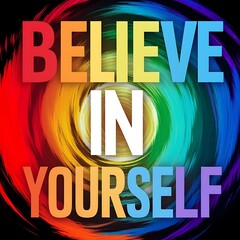 Believe in Yourself T-shirt Design Motivational Quote, Illustartion,Typography,Banner,Poster