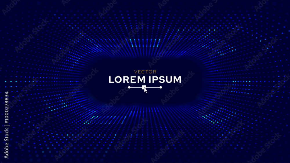 Fototapete Blue Synthwave Grid Tunnel. Grid Frame Retrowave Party Flyer Background. Round Tunnel Mesh Backdrop. Abstract Digital Background. Vintage Computer Virtual Reality VR Tunnel Tech Vector Illustration.