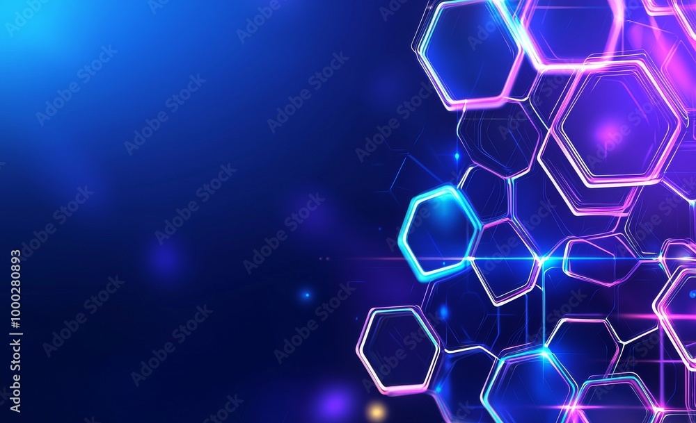 Poster data fields in blockchains. network lines connecting fields. new concepts in ai technology, digital 