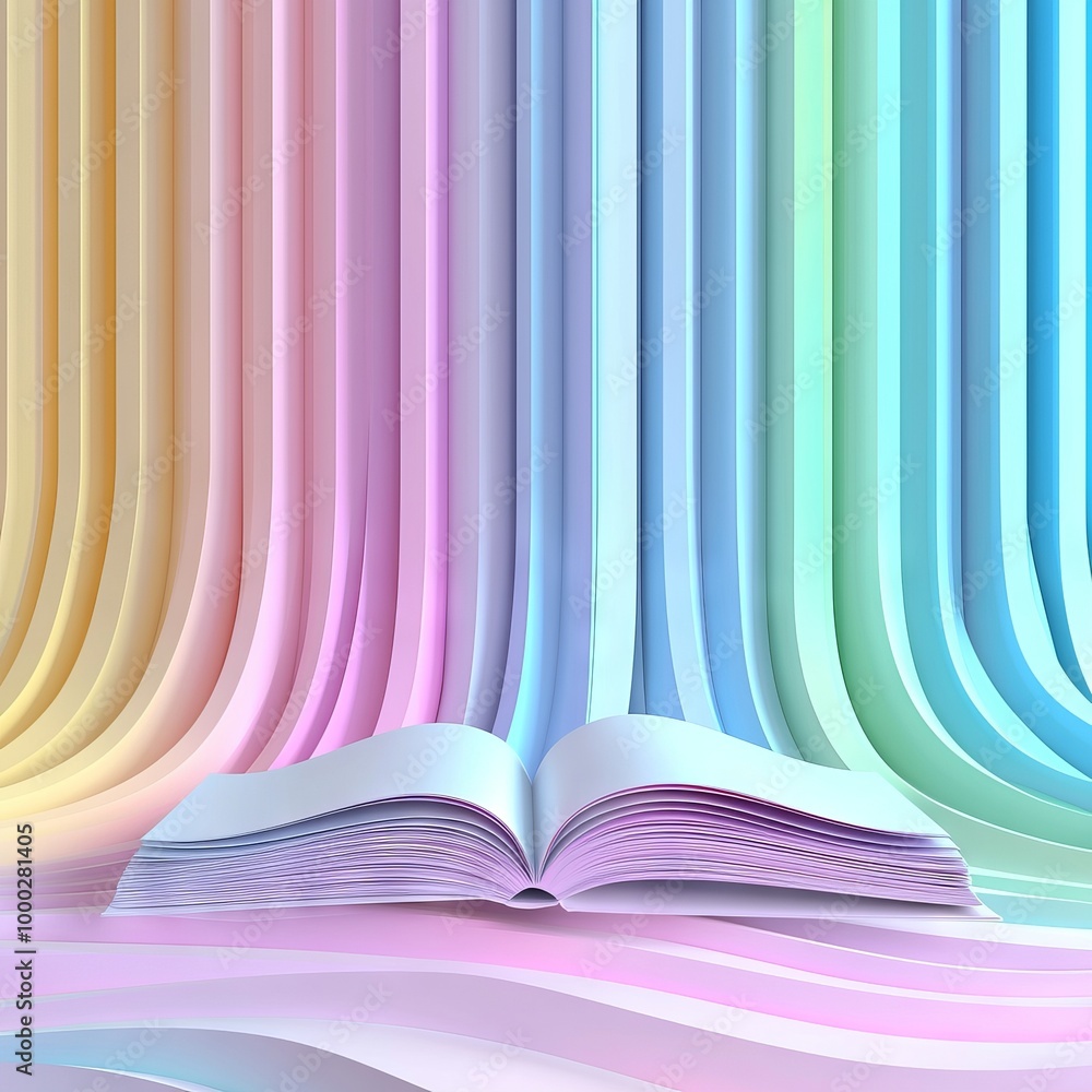 Aufkleber this is a 3d render of an abstract minimal background with layers of paper, levitating sheets. fashi
