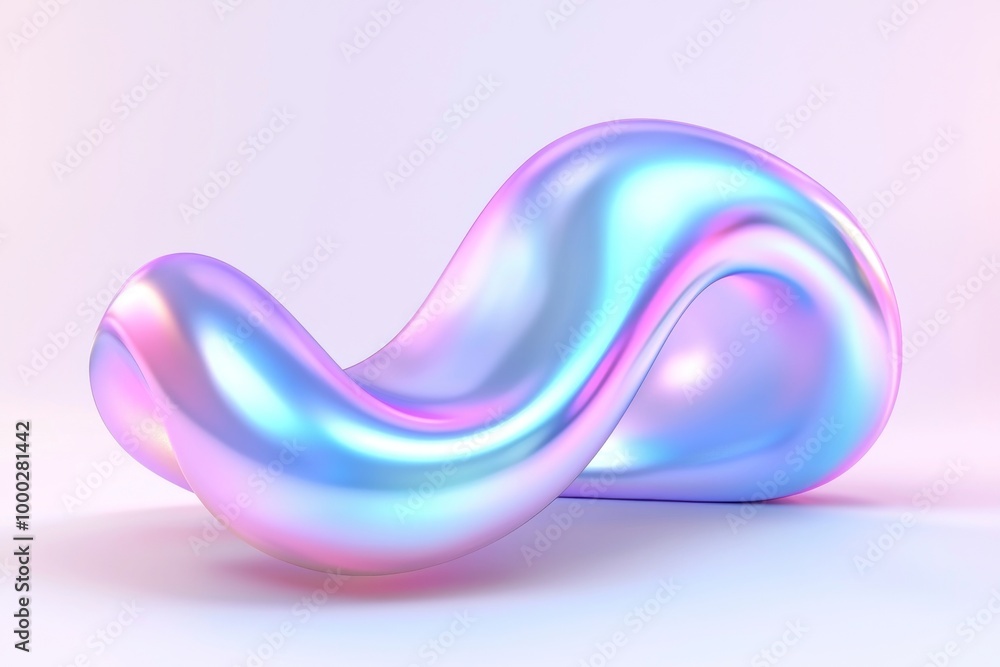 Aufkleber background with 3d renders. abstract design element with colorful twisted shapes. computer generated