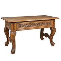 Vintage wooden table mockup, isolated