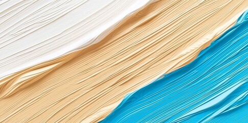 Art painting texture, with abstract rough blue white gold brushstrokes and pallet knife paint.