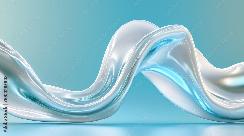 Poster there is an element of serenity and tranquility to geometric waves, which create a reminiscent patte