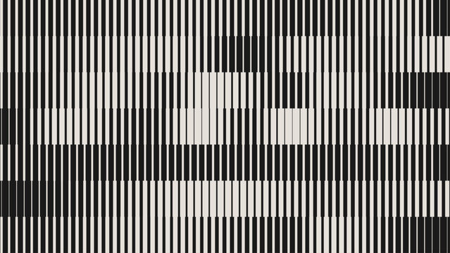 Line Halftone Gradient Effect Pattern. Vertical Straight Lines Background. Black and White Abstract Texture with Parallel Stripes Thick to Thin. Vector Illustration.