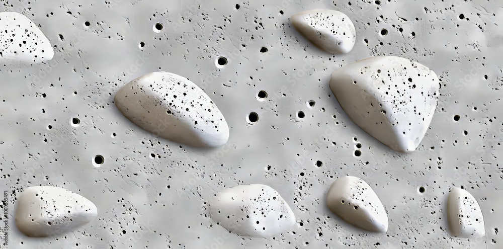 Poster wall texture with symmetrical pattern made from smooth concrete