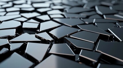 Obraz premium The abstract geometric black and gray pattern background is perfect for minimalist designs. It is textured, dynamic, and modern.