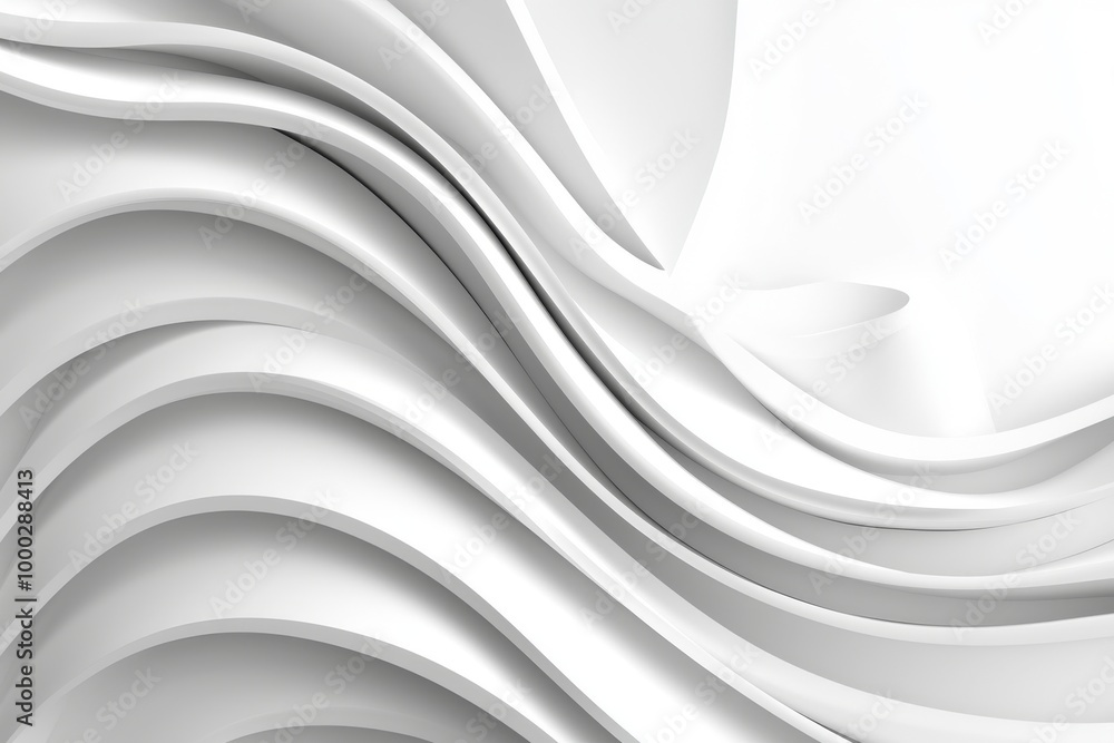 Aufkleber a composition with curved elements and an abstract background