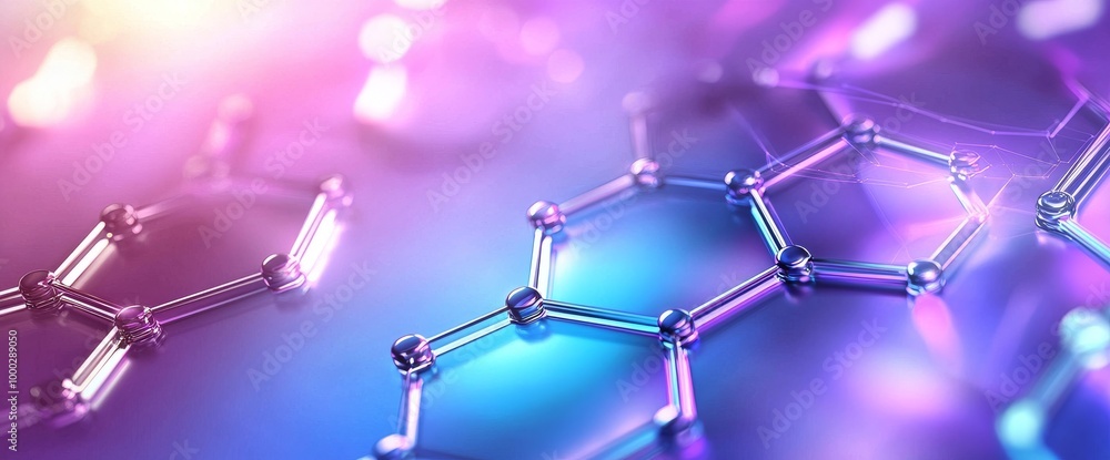 Poster - hexagons pattern. geometric abstract background with simple hexagonal elements.