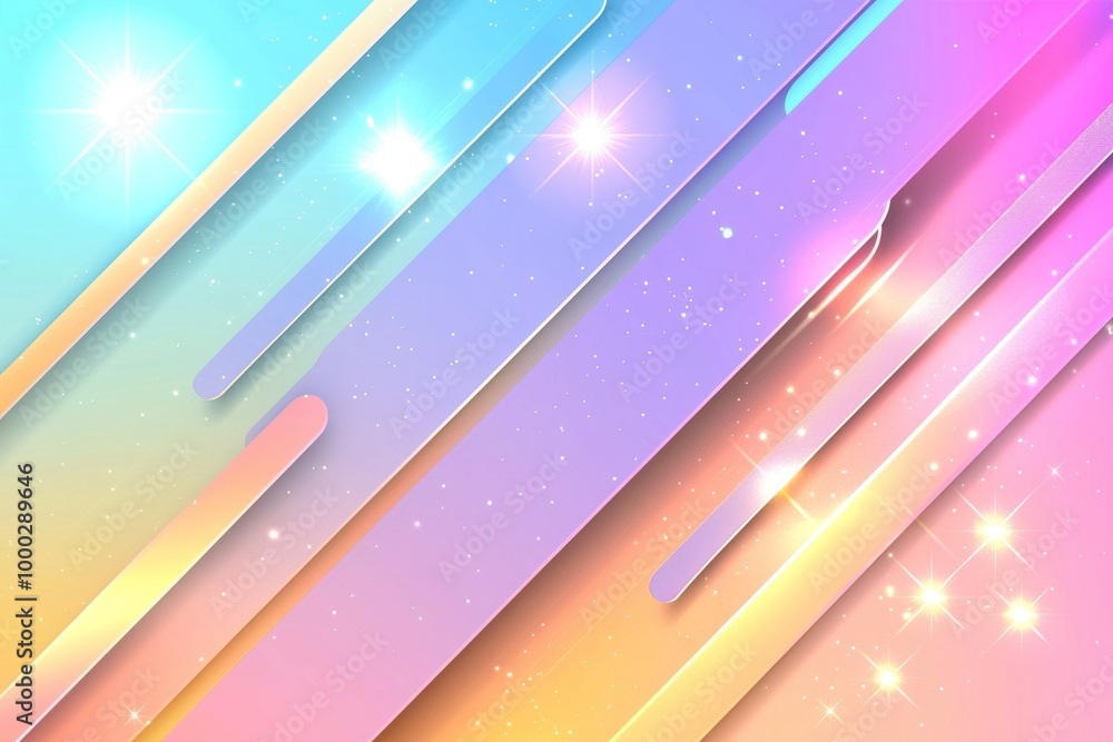 Poster a colorful abstract background illustration with rainbow gradient lines. use it for your design, scr