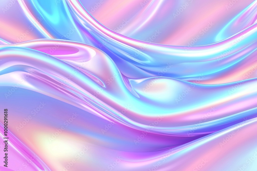 Poster the abstract background consists of a violet-blue gradient with hologram patterns