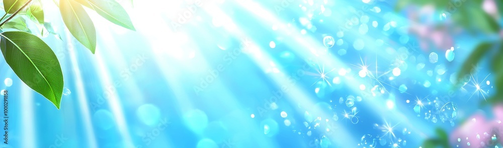 Poster the wallpaper is based on a light blue gradient background with a radial gradient effect