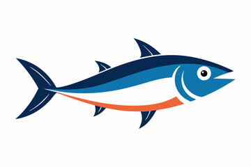 Obraz premium Vector illustration of sardine fish on a white background