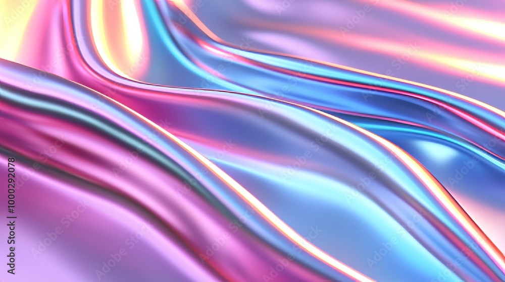 Aufkleber smooth gradients in trendy colors create an abstract digital background