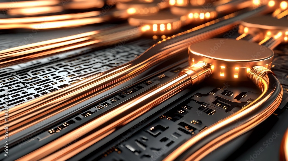 Poster detailed rendering of abstract fast moving lines with motion blur. concept of leading in business, h