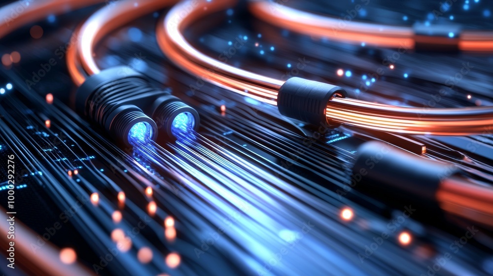 Poster a rendering of abstract fast moving lines, the motion blurred lines are a concept of leading in busi
