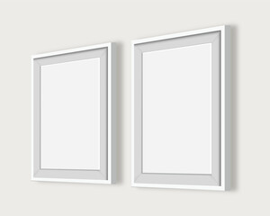 White Photo Frame Mockup for Minimalist Designs