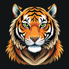 Tiger vector image illustration and artwork
