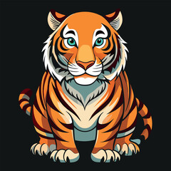 Tiger vector image illustration and artwork