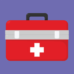 Obraz premium First Aid Kit icon vector. first aid medical vector. first aid kit health illustration