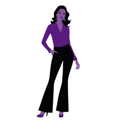 Fototapeta premium Icon for fashion model, PNG and SVG for graphic designing