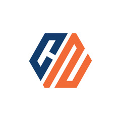 initial cn letter logo design for any business and monogram