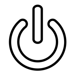 Power button vector icon style