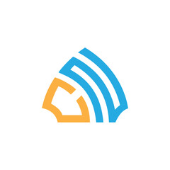 initial cn letter logo design for any business and monogram